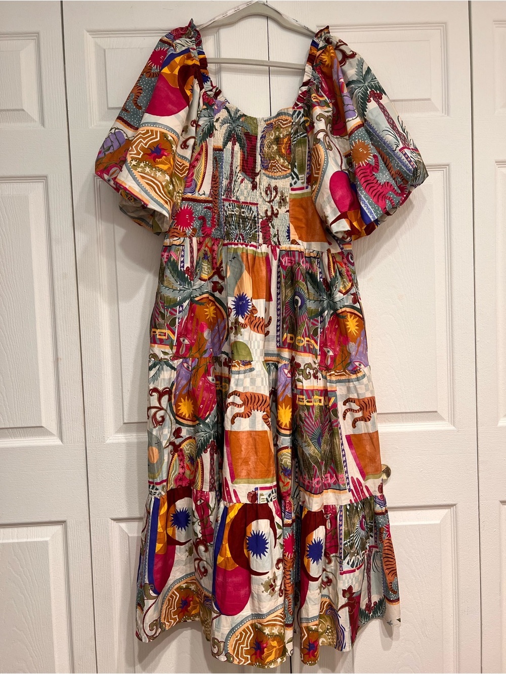 City Chic 22 Bohemian Whimsical Midi Dress - Picture 4 of 15